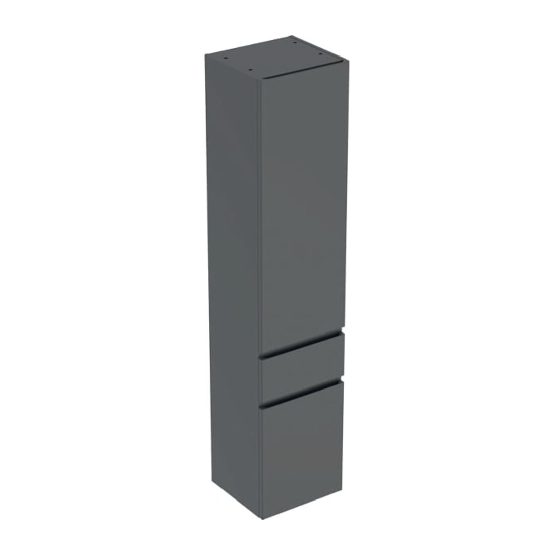 Geberit Armoire haute Renova Plan 39x180x36 cm, 2 portes, 1 tiroir, laqué mat