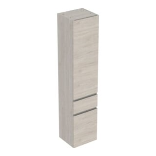 Geberit Armoire haute Renova Plan 39x180x36cm, 2 portes, 1 tiroir, N h, F. struct.