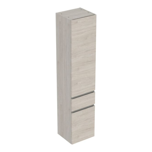 Geberit Armoire haute Renova Plan 39x180x36cm, 2 portes, 1 tiroir, N h, F. struct.