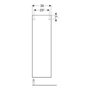 Geberit Armoire haute Smyle Square 36x118x29,9 cm, 1 porte, lave mat-2