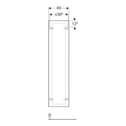 Geberit Armoire haute Xeno2 40x170x35,1 cm, 1 porte, blanc brillant-5