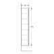 Geberit Armoire haute Xeno2 40x170x35,1 cm, 1 porte, mat/greige-2