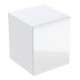 Geberit Armoire latérale Acanto 1 porte, 1 tiroir en I, L 46 cm, blanc brillant / blanc mat-1