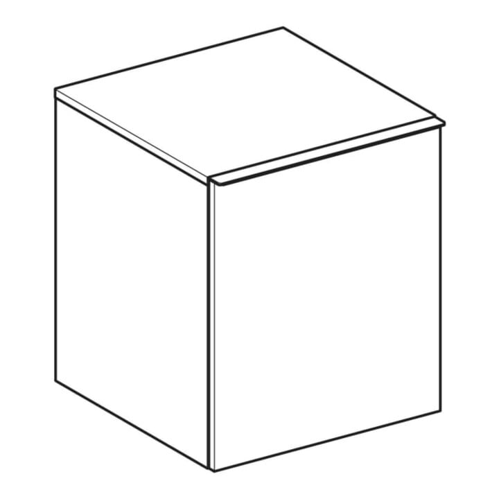 Geberit Armoire latérale Acanto 1 tiroir, 1 tiroir intérieur, L. 46 cm, blanc mat