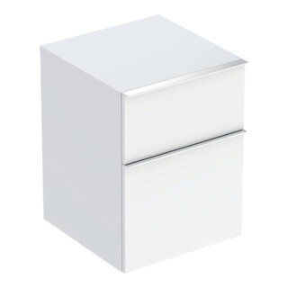 Geberit Armoire latérale iCon 45x60x47,6 cm, 2 portes, blanc laqué brillant/Gr. vc