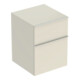 Geberit Armoire latérale iCon 45x60x47,6 cm, 2 tiroirs, blanc brillant/gris mat-1