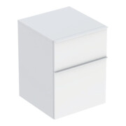 Geberit Armoire latérale iCon 45x60x47,6 cm, 2 tiroirs, blanc mat/Gr blanc mat