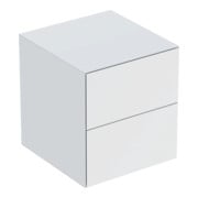 Geberit Armoire latérale One 45x49,2x47 cm, 2 tiroirs, blanc mat