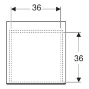 Geberit Armoire latérale One 45x49,2x47 cm, 2 tiroirs, blanc mat-4