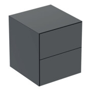 Geberit Armoire latérale One 45x49,2x47cm, 2 tiroirs, mat noir