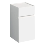 Geberit Armoire latérale Renova Plan 39x70x36 cm, 1 porte, 1 tiroir, blanc, laqué brillant