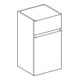 Geberit Armoire latérale Renova Plan 39x70x36 cm, 1 porte, 1 tiroir, blanc, laqué brillant-5