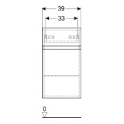 Geberit Armoire latérale Renova Plan 39x70x36 cm, 1 porte, 1 tiroir, laqué mat-4