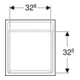 Geberit Armoire latérale Renova Plan 40x55x44,5 cm, 1 porte, N he, F. struct.-5