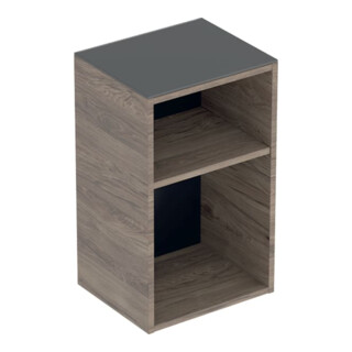 Geberit Armoire latérale Smyle Square 36x60x29,9 cm, noyer, ép. bois