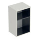 Geberit Armoire latérale Smyle Square 36x60x29,9 cm, ouverte, gris sable brillant-1