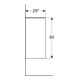 Geberit Armoire latérale Smyle Square 36x60x29,9 cm, ouverte, gris sable brillant-5