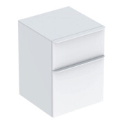 Geberit Armoire latérale Smyle Square 45x60x47 cm, 2 tiroirs, blanc brillant