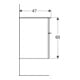 Geberit Armoire latérale Smyle Square 45x60x47 cm, 2 tiroirs, blanc brillant-2