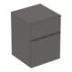Geberit Armoire latérale Smyle Square 45x60x47 cm, 2 tiroirs, lave mat-1