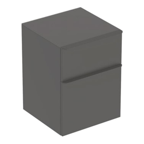 Geberit Armoire latérale Smyle Square 45x60x47 cm, 2 tiroirs, lave mat
