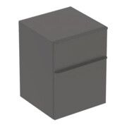 Geberit Armoire latérale Smyle Square 45x60x47 cm, 2 tiroirs, lave mat