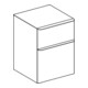 Geberit Armoire latérale Smyle Square 45x60x47 cm, 2 tiroirs, sable brillant