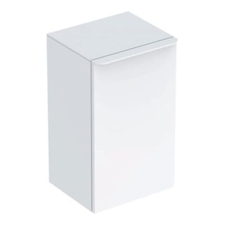 Geberit Armoire latérale Smyle Square gauche, 36x60x32,6 cm, blanc brillant, 1 porte