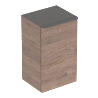 Geberit Armoire latérale Smyle Square L, 36x60x32,6 cm, bois noyer épais, 1 porte