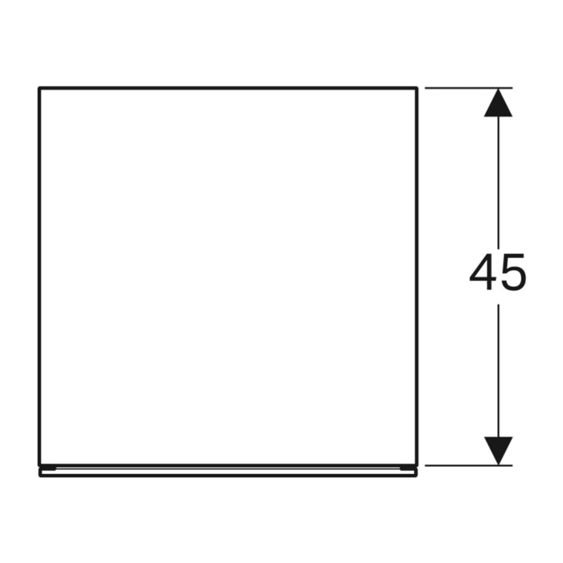 Geberit Armoire latérale Xeno2 45x51x46,2 cm, 2 tiroirs, mat/greige
