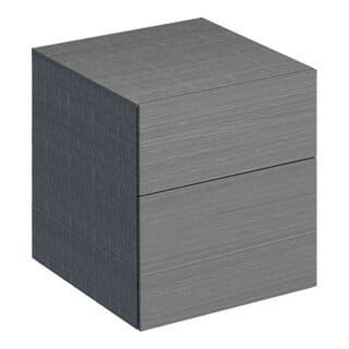 Geberit Armoire latérale Xeno2 45x51x46,2 cm, 2 tiroirs, struct./gris foncé
