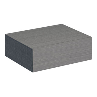 Geberit Armoire latérale Xeno2 58x20x46,2cm, avec tiroir, structuré/noir-gris