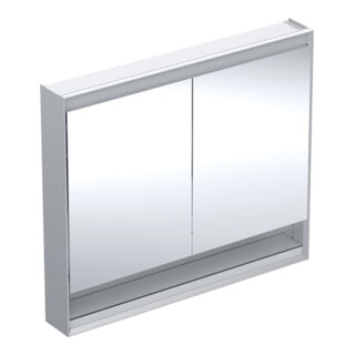 Geberit Armoire miroir One 105x90x15 cm, AL el, avec N + ComL, 2 portes.