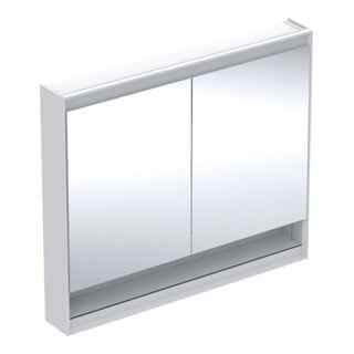 Geberit Armoire miroir One 105x90x15 cm, avec éclairage pb, avec N + ComL, 2 portes