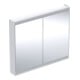 Geberit Armoire miroir One 105x90x15 cm, blanc, avec ComfortLight, 2 portes-1