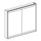 Geberit Armoire miroir One 105x90x15 cm, blanc, avec ComfortLight, 2 portes