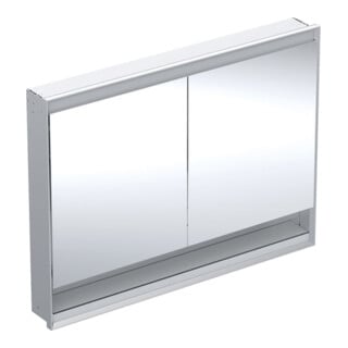 Geberit Armoire miroir One 120x90x15 cm, AL el, avec N + ComL, 2 portes