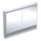 Geberit Armoire miroir One 120x90x15 cm, AL el, avec N + ComL, 2 portes-1