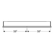 Geberit Armoire miroir One 120x90x15 cm, AL el, avec N + ComL, 2 portes-2