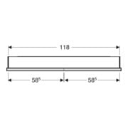 Geberit Armoire miroir One 120x90x15 cm, avec éclairage LED, 2 portes-2