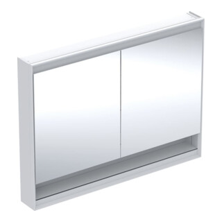 Geberit Armoire miroir One 120x90x15 cm, avec pb, avec N + ComL, 2 portes