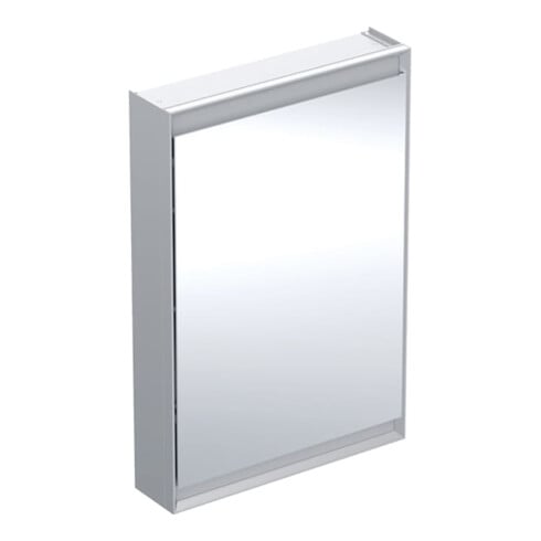 Geberit Armoire miroir One 60x90x15 cm, avec ComL, 1 porte, à droite, alu anodisé