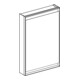 Geberit Armoire miroir One 60x90x15 cm, avec ComL, 1 porte, à gauche, alu anodisé