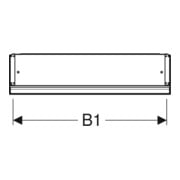 Geberit Armoire miroir One 60x90x15 cm, avec ComL, 1 porte, à gauche, alu anodisé-4