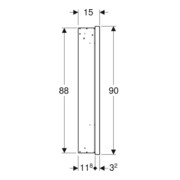 Geberit Armoire miroir One 60x90x15 cm, avec ComL, 1 porte, à gauche, blanc/alu pb-4