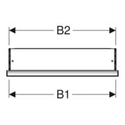 Geberit Armoire miroir One 60x90x15 cm, avec ComL, 1 porte, à gauche, blanc/alu pb-4