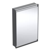 Geberit Armoire miroir One 60x90x15 cm, avec ComL, 1 porte, à gauche, blanc mat/alu pb