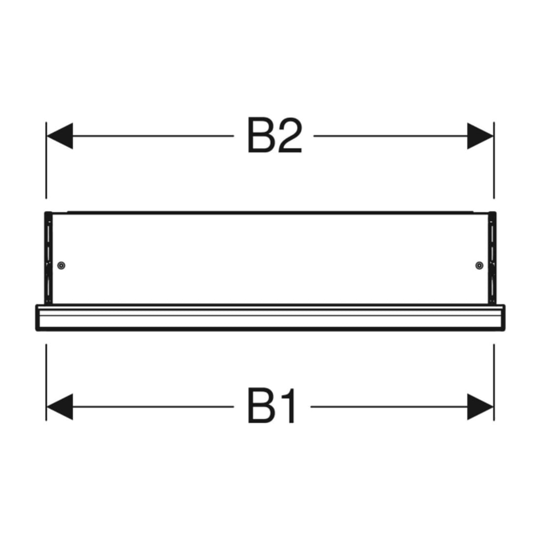 Geberit Armoire miroir One 60x90x15 cm, avec ComL, 1 porte, à gauche, blanc mat/alu pb