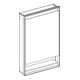Geberit Armoire miroir One 60x90x15 cm, avec éclairage, 1 porte, droite, blanc avec aluminium