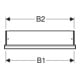 Geberit Armoire miroir One 60x90x15 cm, avec éclairage, 1 porte, droite, blanc avec aluminium